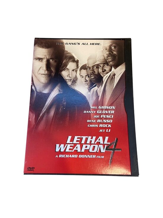 Warner Bros Other - Lethal Weapon 4 DVD Action Movie Mel Gibson Danny Glover Chris Rock Jet Li Full